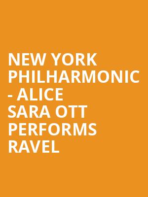 New York Philharmonic - Alice Sara Ott Performs Ravel Poster