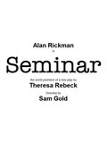 Seminar at the John Golden Theater, New York Seminar at the John Golden Theater, New York