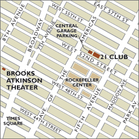 Brooks Atkinson Theater Map