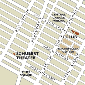 Shubert Theatre Map