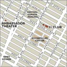 Ambassador Theater Map