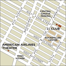 American Airlines Theater Map