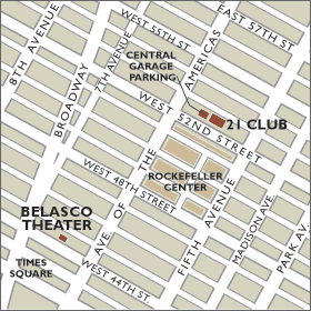 Belasco Theater Map