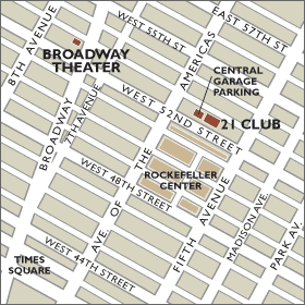 Broadway Theater Map