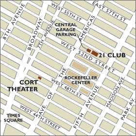 Cort Theater Map