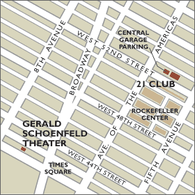 Gerald Schoenfeld Theater Map