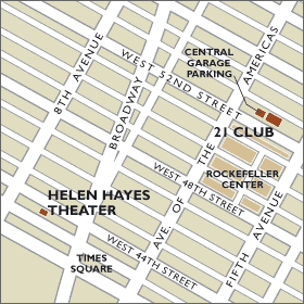Helen Hayes Theater Map