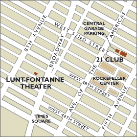 Lunt Fontanne Theater Map