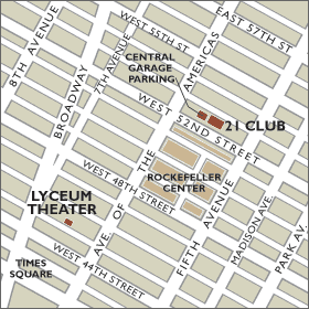 Lyceum Theater Map