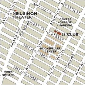 Neil Simon Theater Map