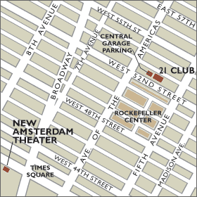 New Amsterdam Theater Map