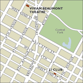 Vivian Beaumont Theater Map