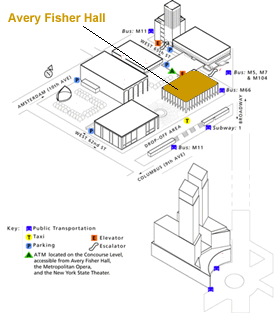 Avery Fisher Hall Map