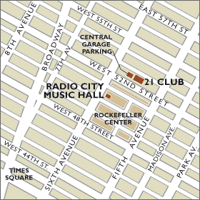Radio City Music Hall Map