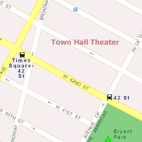 Town Hall Theater Map