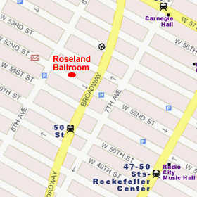 Roseland Ballroom Map