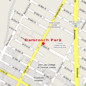 Damrosch Park Map