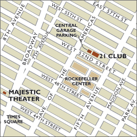 Majestic Theater Map