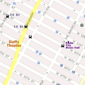 Snapple Theater Center Map