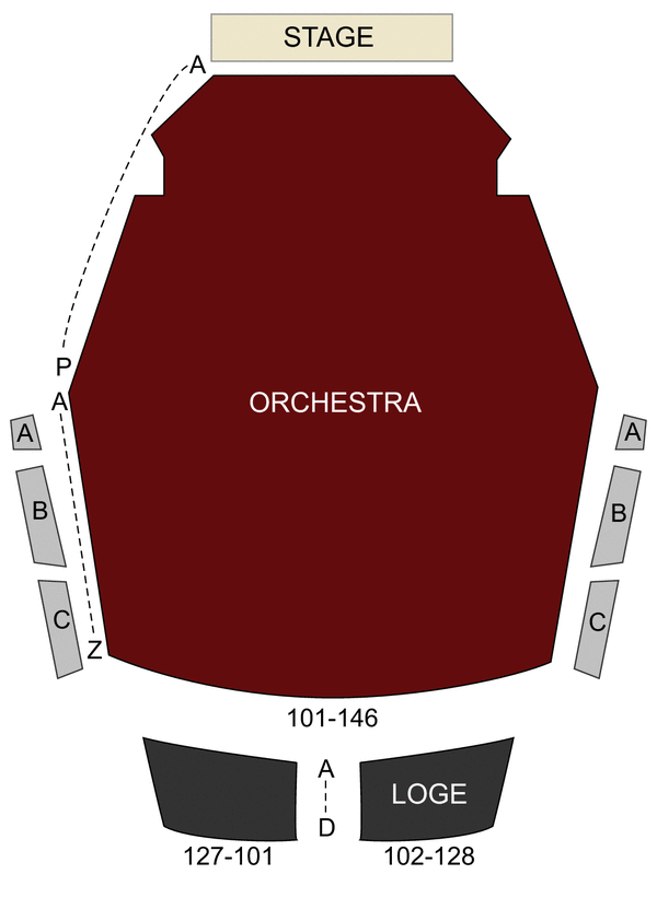 Alice Tully Hall at Lincoln Center New York, NY seating chart and stage