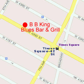 B.B. King Blues Club Map