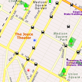 The Joyce Theater Map