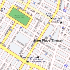 Astor Place Theater Map