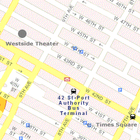Westside Theater (Downstairs) Map