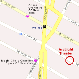 ArcLight Theater Map