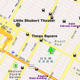 Little Shubert Theater Map
