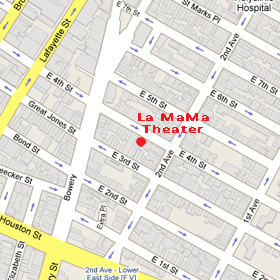 La MaMa Theater Map
