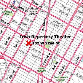 Irish Repertory Theater Map