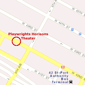 Playwrights Horizons Theater Map