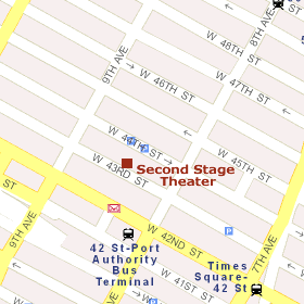 Second Stage Theater (Midtown) Map