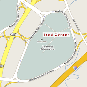 Izod Center Map