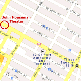 John Houseman Theater Map