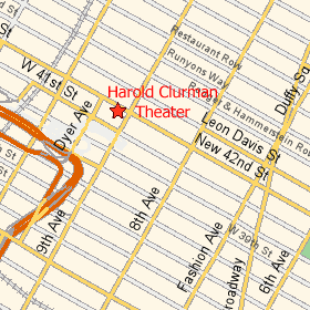 Harold Clurman Theater Map