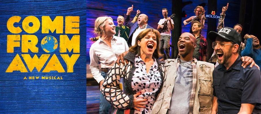 Come From Away logo and still.
