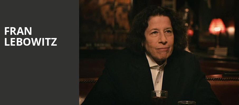 Fran Lebowitz, Town Hall Theater, New York