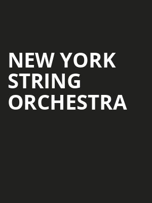 New York String Orchestra Poster