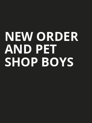 New Order and Pet Shop Boys Poster