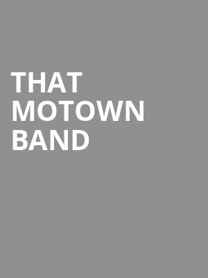 That Motown Band Poster