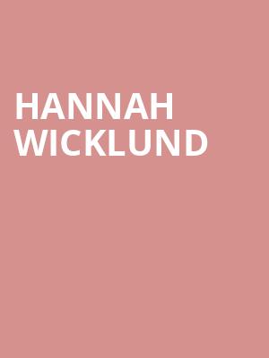 Hannah Wicklund Poster