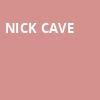 Nick Cave, Beacon Theater, New York