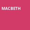 Macbeth, Longacre Theater, New York