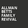 Allman Betts Family Revival, Hackensack Meridian Health Theatre, New York