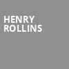 Henry Rollins, Tarrytown Music Hall, New York